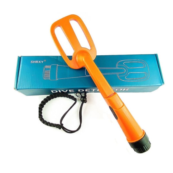 Vanntett Scuba Metalldetektor Undervannsdykking Puls Pinpointer Oransje