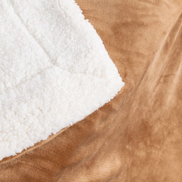 Sofateppe, koselig teppe, ekstra varmt, tykt Sherpa-teppe, lite, mykt og fluffy