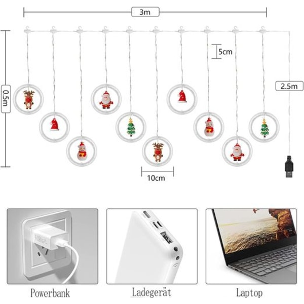 Christmas Light Curtain: USB Powered Indoor Lighting