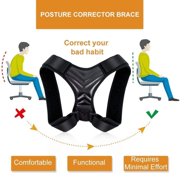 Posture correction, posture correction tilbake Menn, posture correction tilbake S