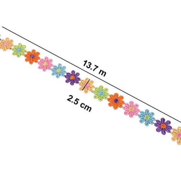 Blomspetsband i spets för kläder hantverk scrapbooking bröllop