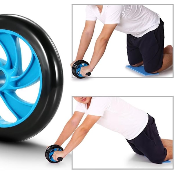 5 i 1 fitnessudstyr mavehjul + trækkraftramme + springtov +