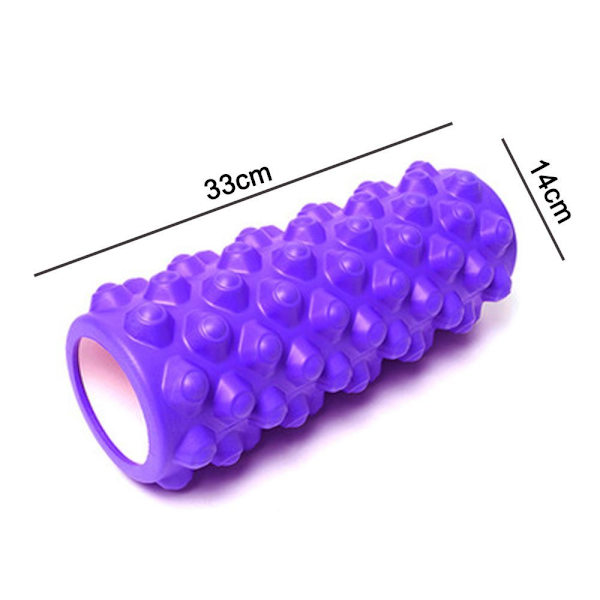 Fascia-rullar ï¼?Skumrulle Extra lång fascia-rulle 33 cm ï¼?Pilates-rulle för lila