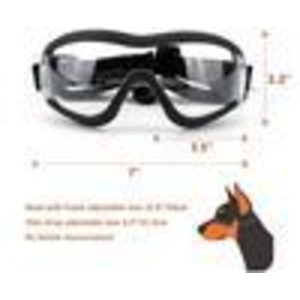 Koiran lasit Lemmikkieläinten aurinkolasit Vedenpitävä Tuulenpitävä Silmäsuojaus