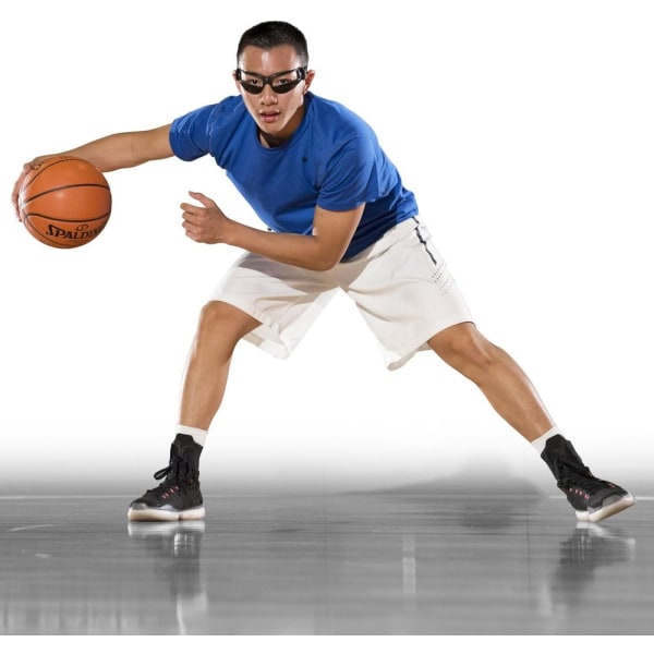 Dribbling glasses, basketball training aid with adjustable elastic bands,