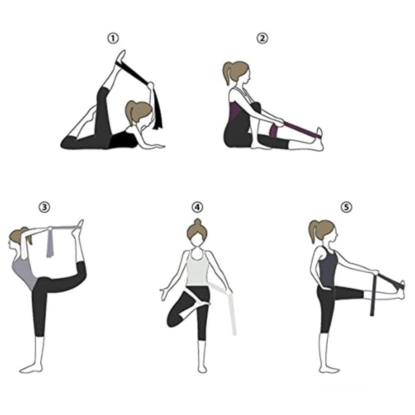 Yogamattbälte Bärrem Yogamattsele Slinge, Hållbar Justerbar Tvåfärgad rosa röd