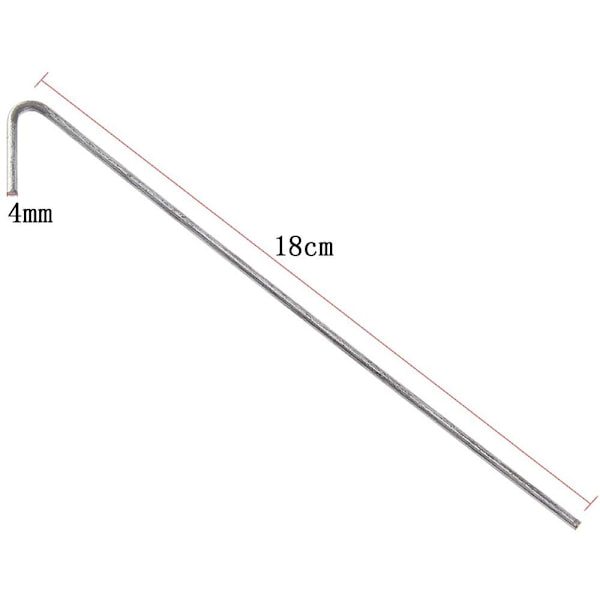 Tältpinnar 12 stycken 18 cm tältkrokar stålpinnar markpinnar för tält aluminiumtältpinnar