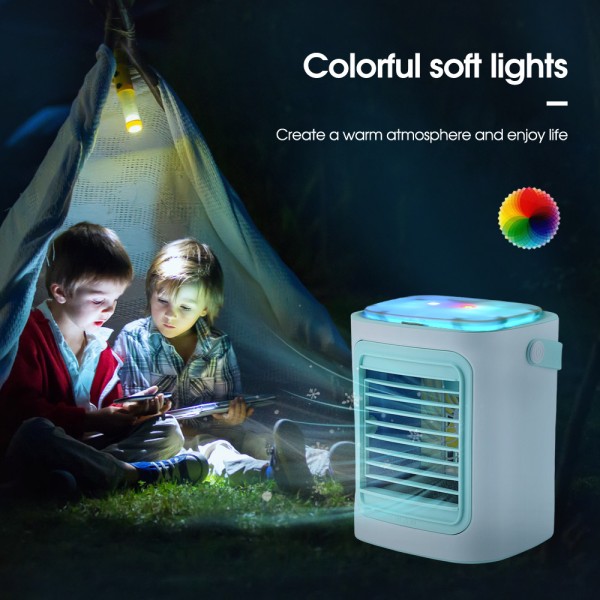 1 chiller farge lys desktop kjølevifte mini kjøleluft