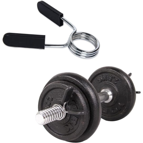 Fjeder clip krave, to 28 mm håndvægt clip vægte bar låsning 30 mm/1,18"