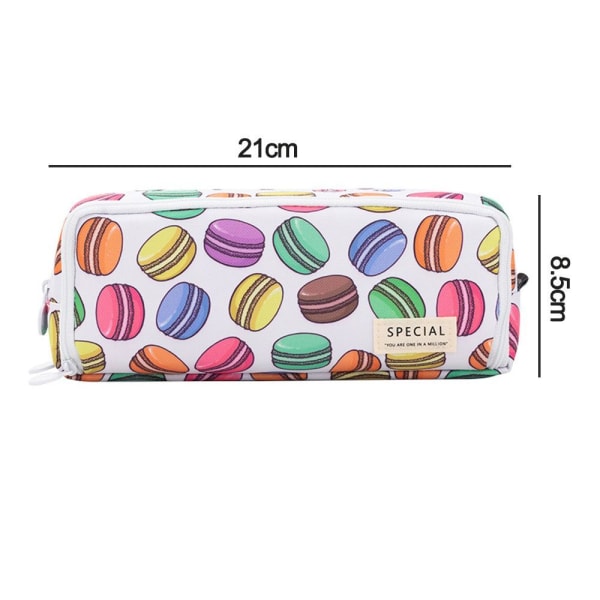 Pencil Case Stor Kapacitet 3 Rum Canvas Pencil Case Stil 5