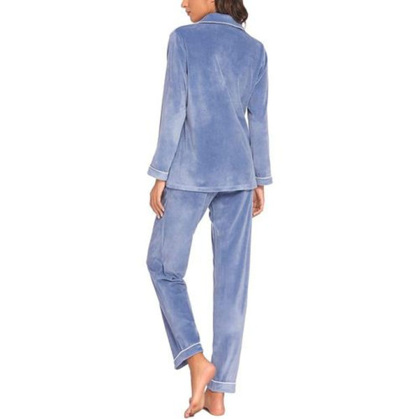 Dam pyjamas set, tvådelad fritidsdräkt, sovskjorta och pyjamasbyxor
