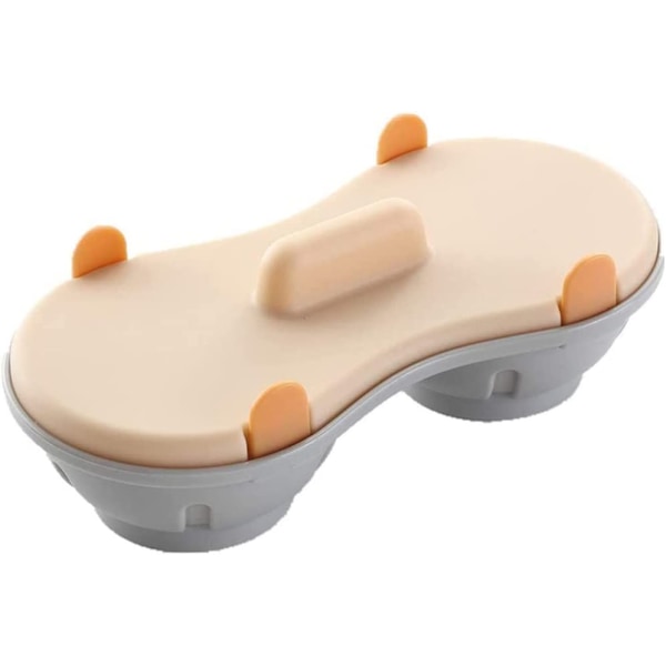 Mikrovågsugnsäggpocherare -Äggkokare -Kökspryl -Ångad -Kökspryl -22cm -Orange