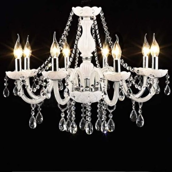 24 stycken) 38mm droppformad kristallhänge kristallglas ljuskrona prisma