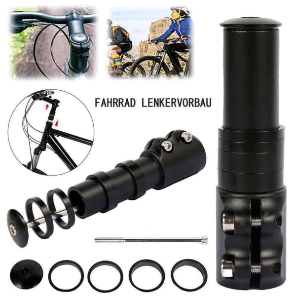 Cykelstyre förlängningsadapter för styrstam 121 mm MTB