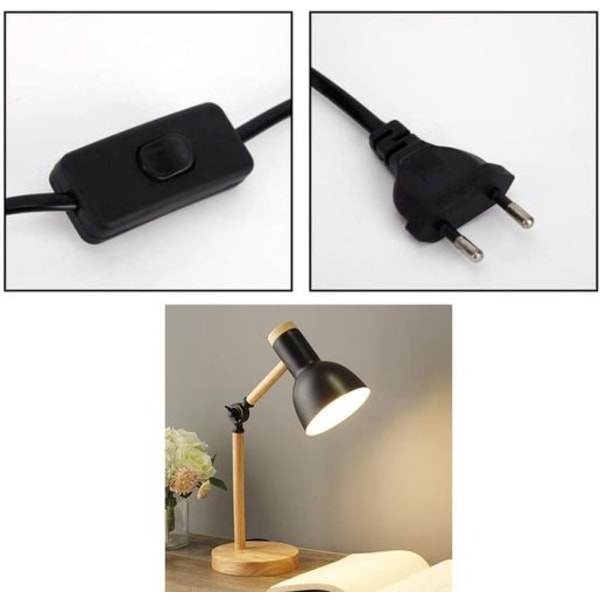 Dekor LED bordlampe skrivebordslampe stue moderne trelampe justerbar