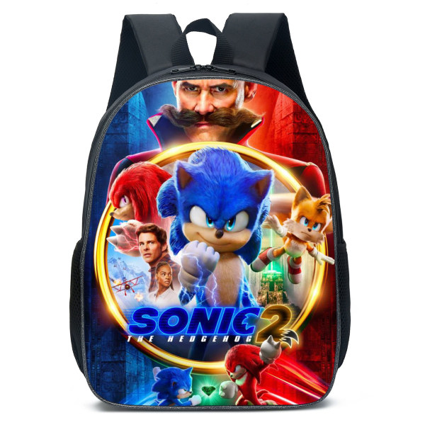 Sonic skoletaske SONIC skoletaske til folkeskoleelever herre- og damerygsæk - D6 Sonic 9-16 tommer