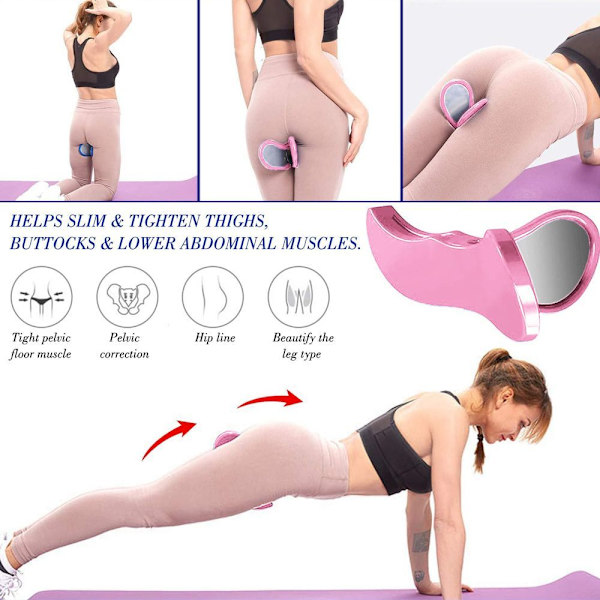 Héftgymnastik Værktøj, Yoga Héftgymnastik, Yoga Fitness Form Hip Trainer Pink