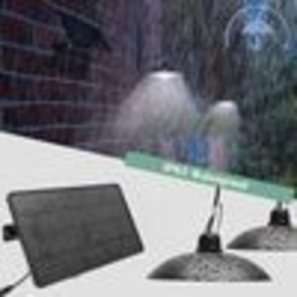 Solcellelampe udendørs solcelle hængelampe varm hvid IP65 vandtæt have