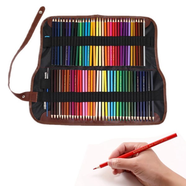 Profesjonelle akvarellblyanter, 72 akvarellfargede blyanter sett for barn og