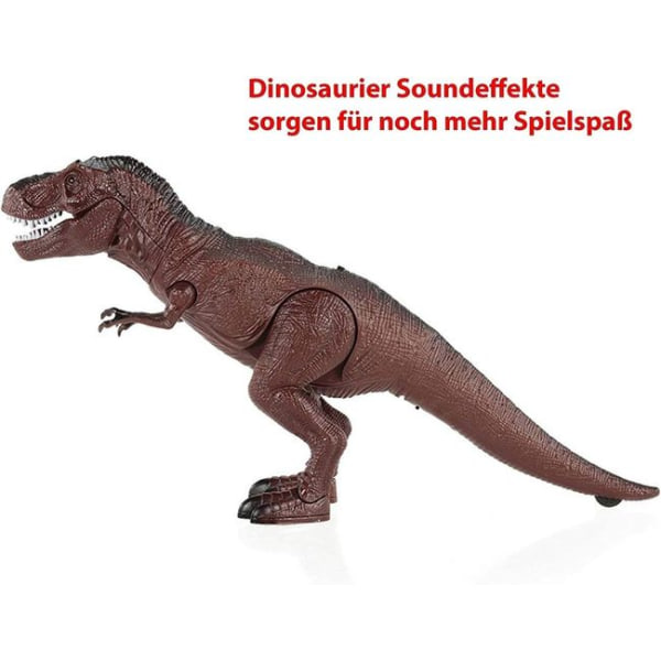 RC fjernbetjent T-Rex Dino Dinosaur Tyrannosaurus til børn med lyd og gang