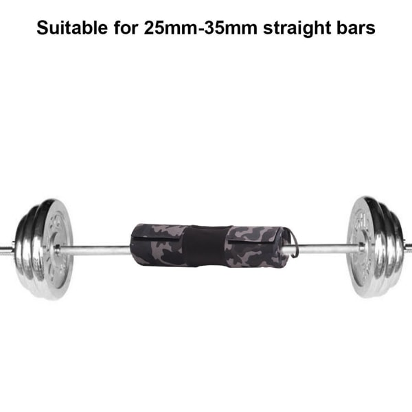 Fitness Barbell Pute Nakkepute Skum Barbell Pad Cover Grå