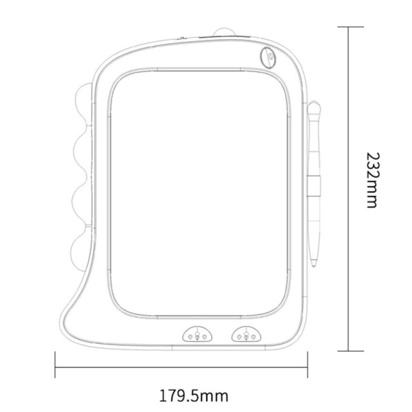 Legetøj til børns legetøj LCD skrivetavle dinosaur magisk tavle