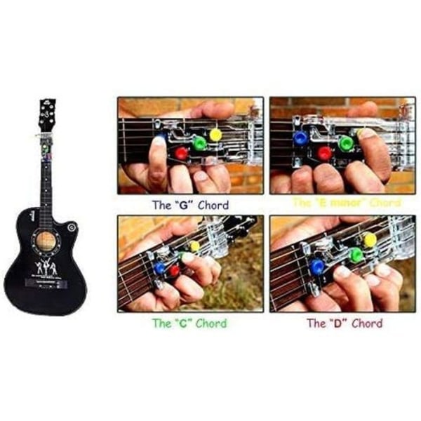 Gitarrlärningssystem, gitarrlärhjälpmedel, klassisk assistent, övningsstämmare, verktyg