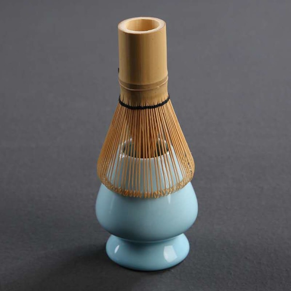 Matcha Whisk Holder - Ceramic Stand Bamboo Matcha Whisk Holder