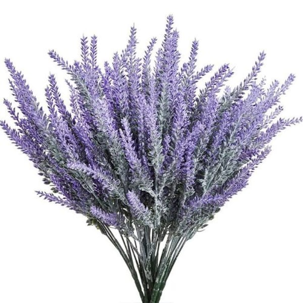 Kunstige lavendelblomster til hjem og bryllupsdekorasjon