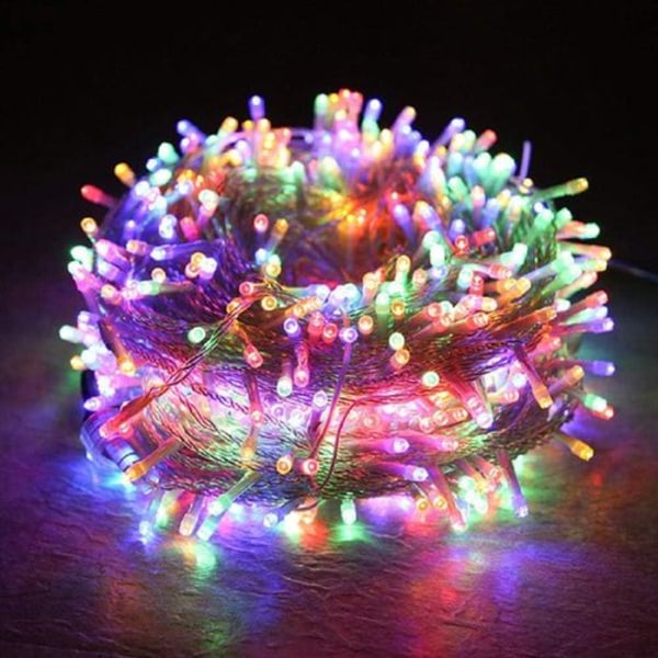100M 1000 LED Jul LED String Lights Utendørs bryllup Fairy Lights