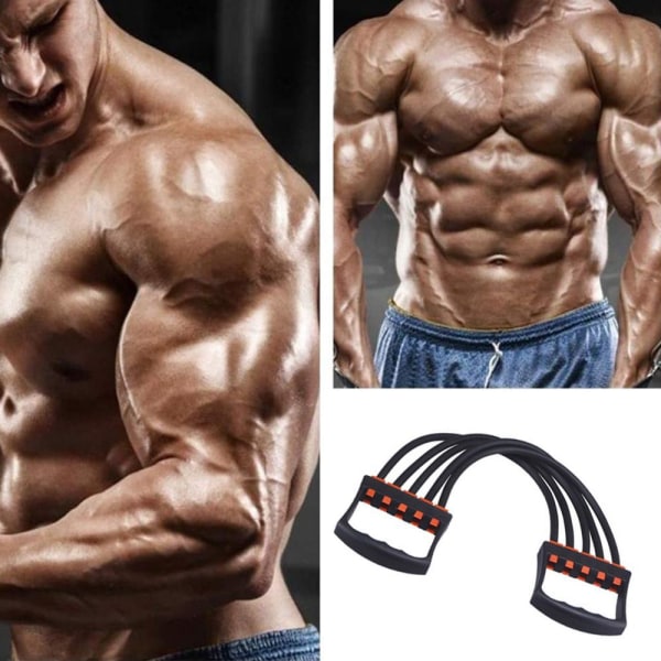 Justerbar bröstmuskelexpander, bröstmuskelexpander fitness, muskelträning, svart