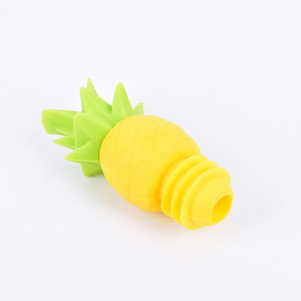 Sjove ananas vinprop til flasker, genanvendelige silikoneprop til flasker, der ikke går i stykker