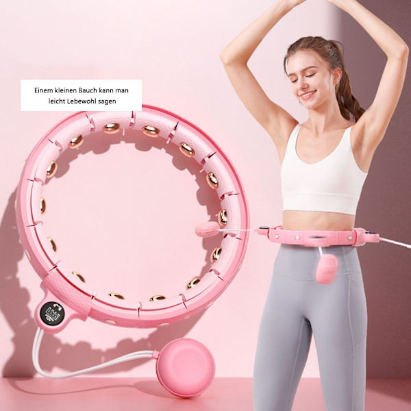 Smart Hula Hoop för vuxna och nybörjare, Hullahub Hoop för viktminskning, Smart Fitness