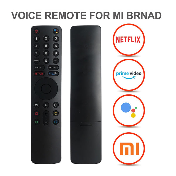 Ny Xmrm-10 för Xiaomi Mi TV Fit Bluetooth Röstfjärrkontroll 4s 4a Android Smart TV L65m5-5asp L65m55asp