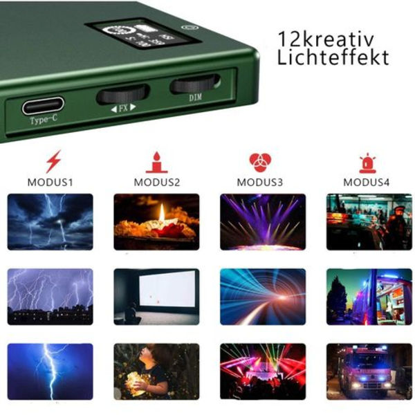 LED-videovalo RGB LED-videovalo alumiininen USB-ladattava LED-videovalo