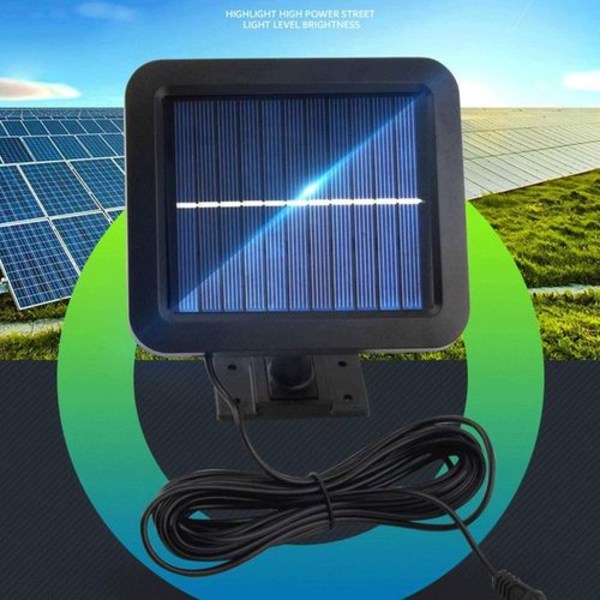 Solcellelamper for utendørs bruk, 120 LED IP65 vanntett med bevegelsessensor spotlight