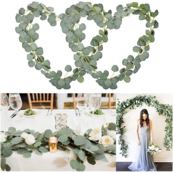 12ft kunstig eukalyptus krans bryllup buedekorationer kunstig eukal