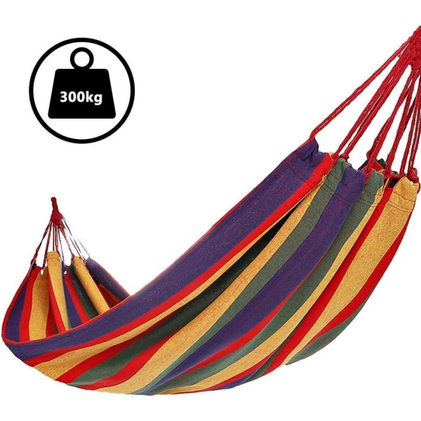 Utomhus multipel hängmatta, bomull dubbel gunghängmatta, utomhus camping h?