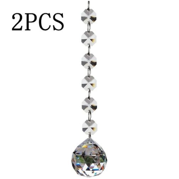 bitar 120 mm kristallkula ljuskrona prismor hänge delar pärlor