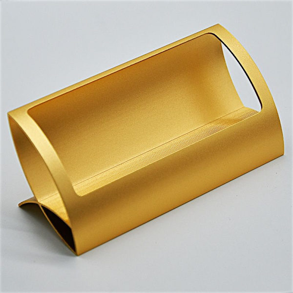 2 stk. Aluminiums visitkortholder til kontor visitkortholder visitkortholder (guld)