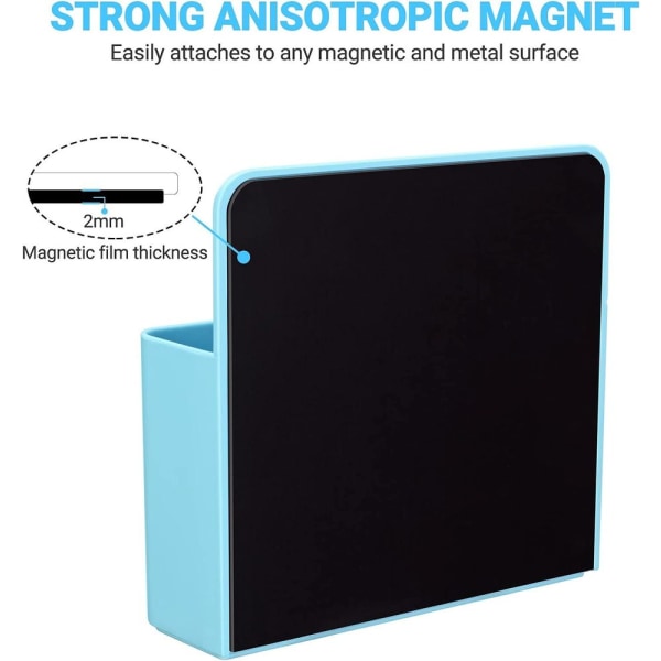 Magnetisk tuschholder til whiteboards / køleskab / 1 stk blå