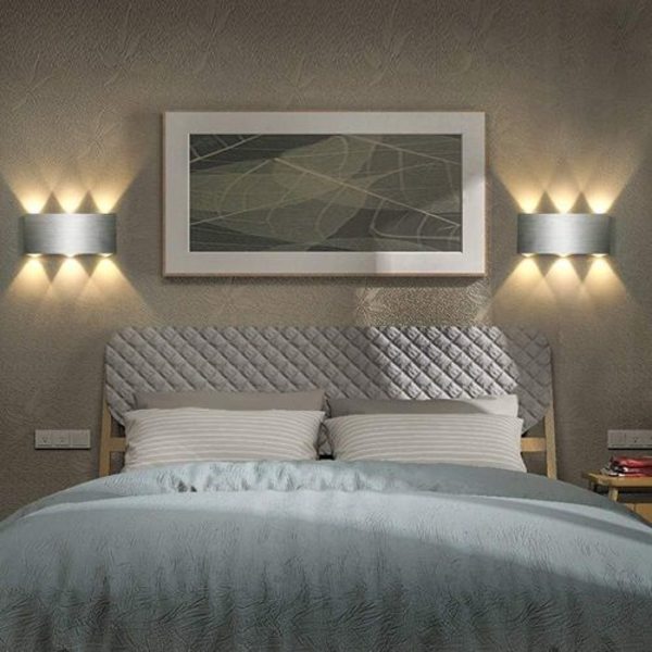 Lightess LED væglampe indendørs væglampe moderne firkant op
