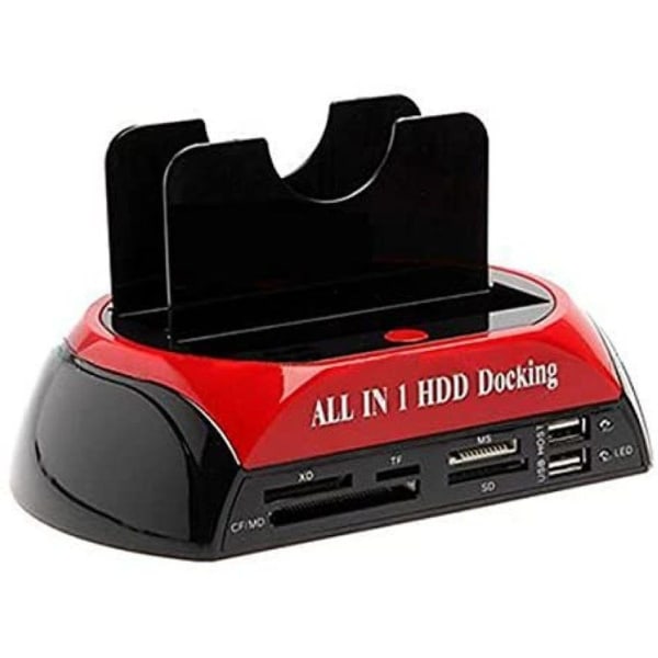 HDD Docking Station Dobbelt Harddisk Docking Station Base til 2,5 tommer 3,5 tommer
