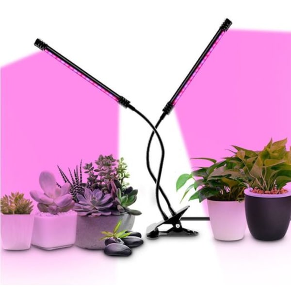 Niello växtlampa LED 40W växtljus 80 lysdioder växtljus