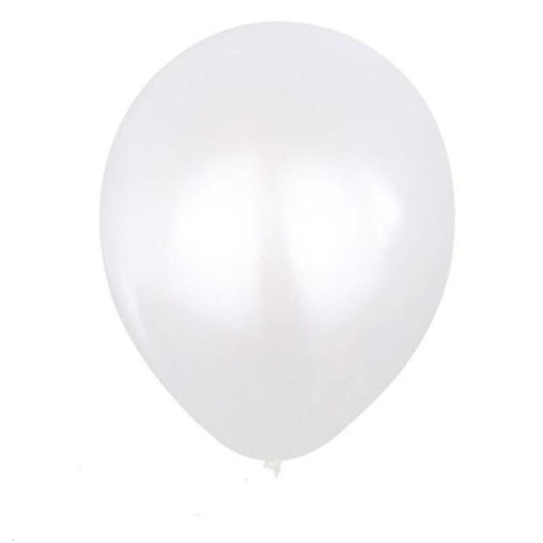 50 små ballonger metallic hvit