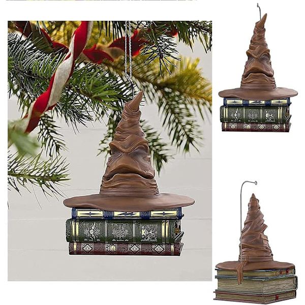 1 stk. Harry Potter Sorteringshat Ornament med Lyd og Bevægelse,