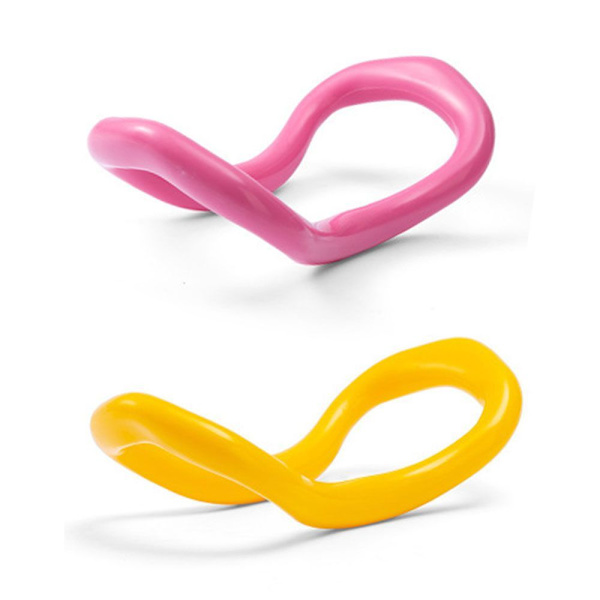 Sæt med 2 yogaudstyr - gul + pink