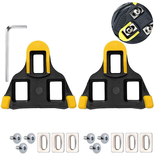 Cykelklossar Kompatibla - 6 Graders Flytset | Gul