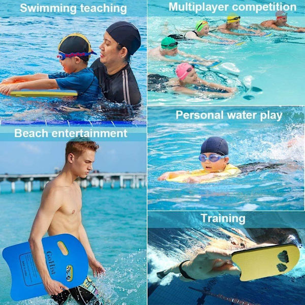 Unisex premium svømmeplade, svømmehjælpemiddel kickboard svømning ideel til børn