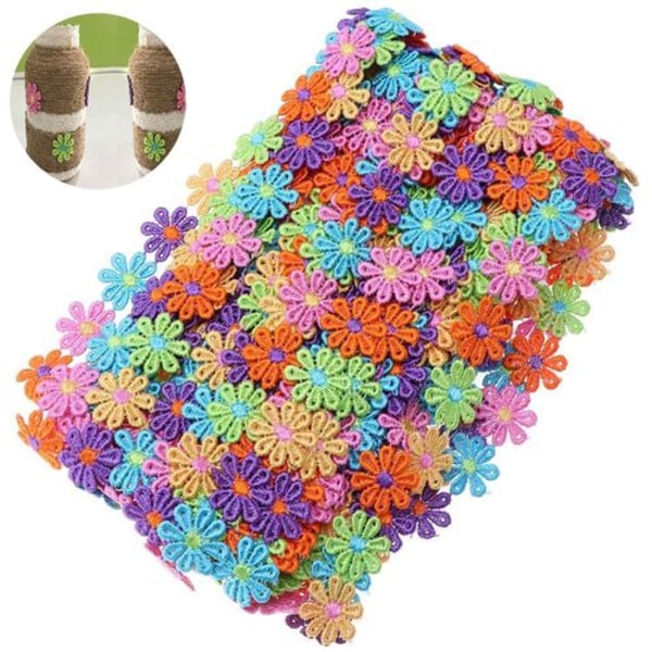 Blomspetsband i spets för kläder hantverk scrapbooking bröllop